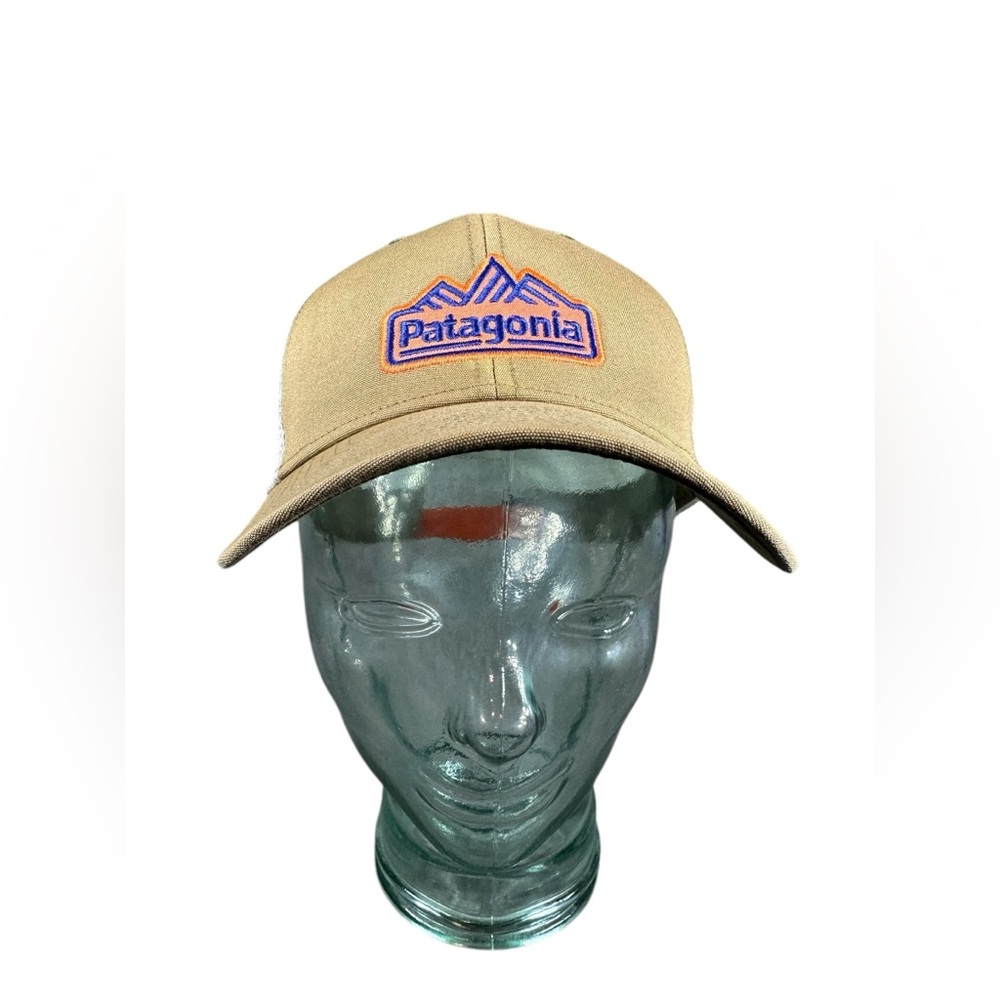 Patagonia Ranger Station Trucker Hat Tan Baseball Cap Snap back Fully Adjustable